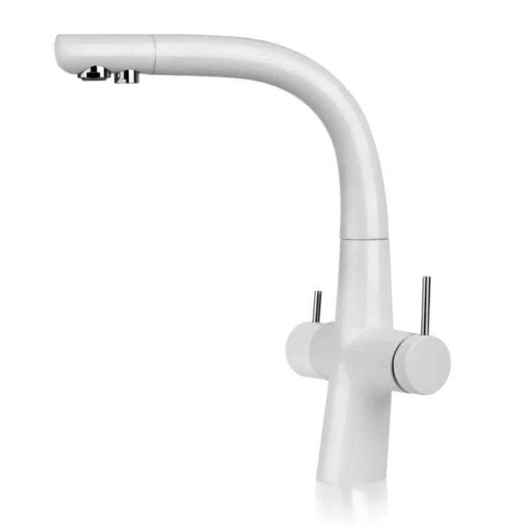 KWC-Kitchen-zo-t-w شیر ظرفشویی دو منظوره KWC مدل زو سفید - تصویر 1