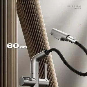 شیر روشویی شاوری دارای نمایشگر دمای آب