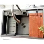 سینک آبشاری استیل مشکی لوتوس 022