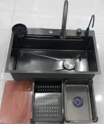 سینک آبشاری پوست ماری استیل مات