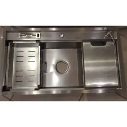 سینک باکسی هوادیو 90 کروم استیل سینک باکسی دست ساز
