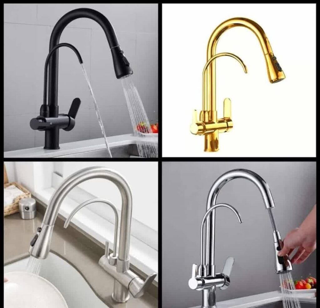 شیر ظرفشویی شیلنگدار تسویه دار