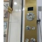 پنل دوش طلا مات 5 حالته دیجیتال پنل دوش پنج حالته دیجیتال طلا مات ماساژوردار