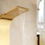 پنل دوش طلای مات نور دار