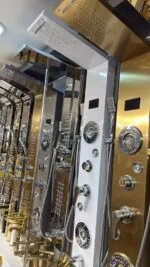 پنل دوش طلایی مات دیجیتالی دوش پنلی دوش پنلی دارای ماساژور دار