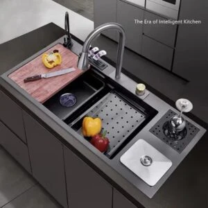 سینک ظرفشویی ابشاری سطل زباله دار