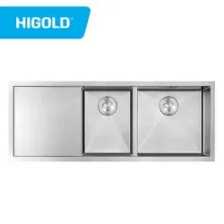 سینک ظرشویی توکار HUADIAO با سینی 50*120