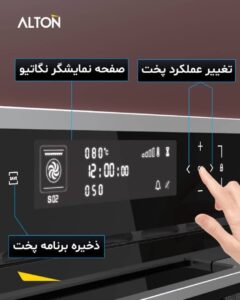 عمل کرد فر برقی آلتون 310 هوا پز مشکی در شیراز