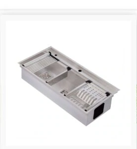 سینک ظرفشویی دو پله باکسی بنتو c104 در نمایندگی بنتو شیراز تجهیزات امین
